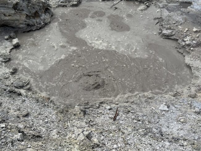 Bubbling Mud pits near the Jaboi Volcanic fields