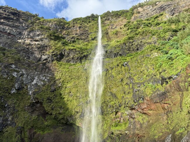 A beautiful cascading waterfall